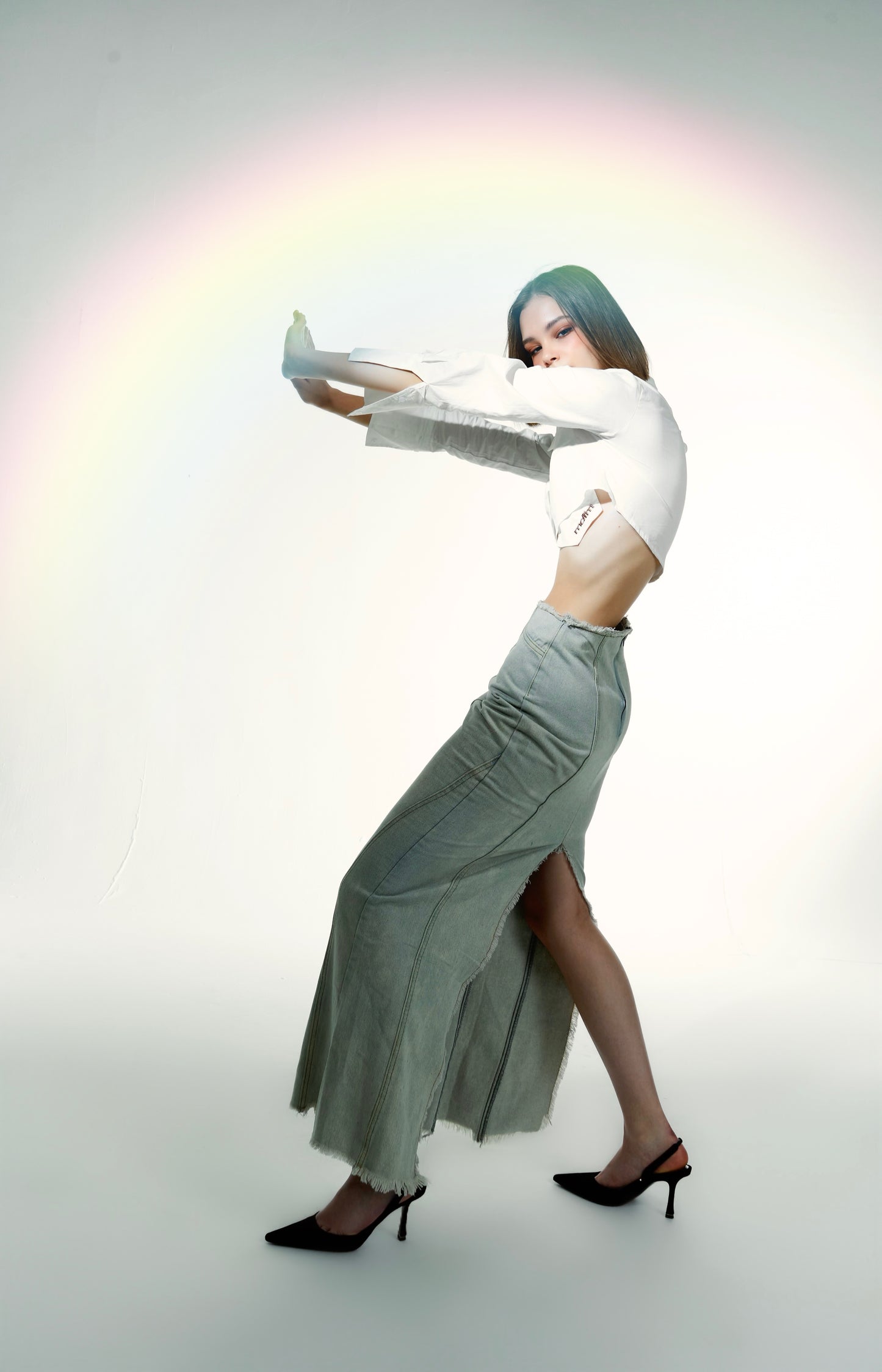 ARD DENIM MAXI SKIRT