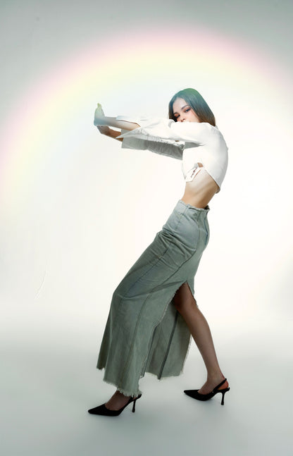 ARD DENIM MAXI SKIRT